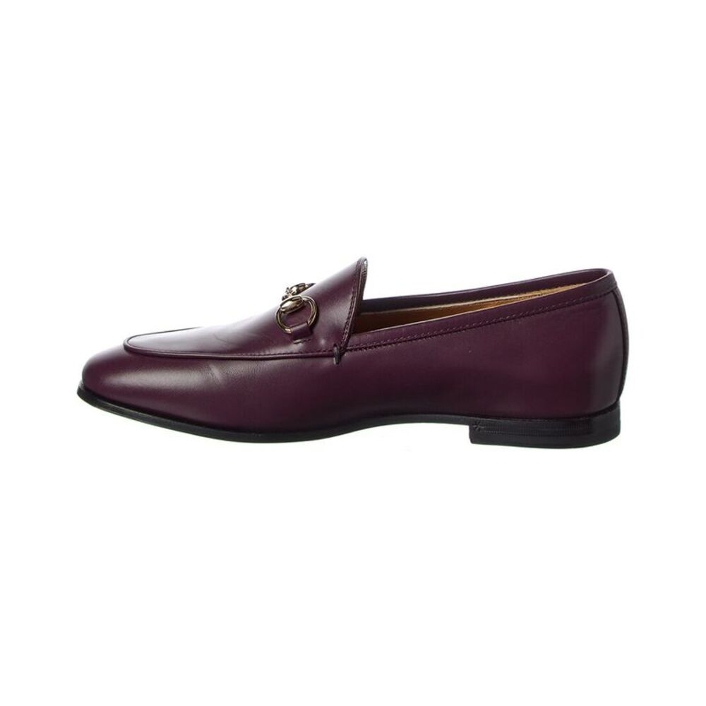 Gucci Jordaan Leather Loafer, Red - Picture 2 of 5
